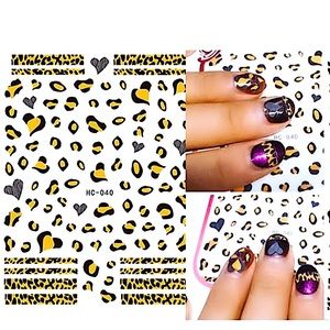💌 BO/GO$6 Cheetah Nail Stickers